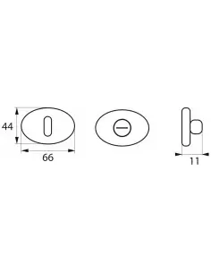 Paire de rosaces Gran prix, condamnation, chromé poli - THIRARD 2
