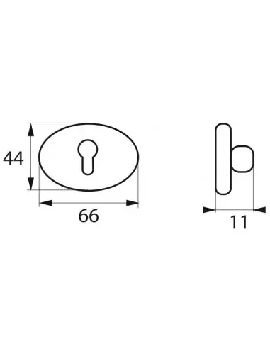 Rosace cylindre (la paire) Rosace cylindre (la paire)