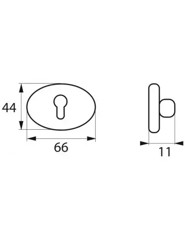 Rosace cylindre (la paire) Rosace cylindre (la paire)