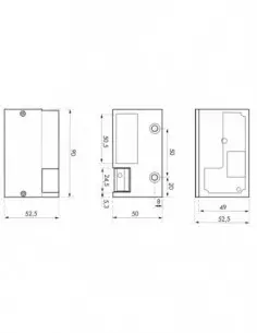 Gâche électrique - 12-24v ac/dc - pour serrure horizontale - gauche 2