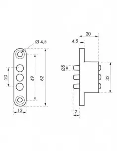 Transmetteur de courant - 3 plots - 24v ac/dc - 2a 2
