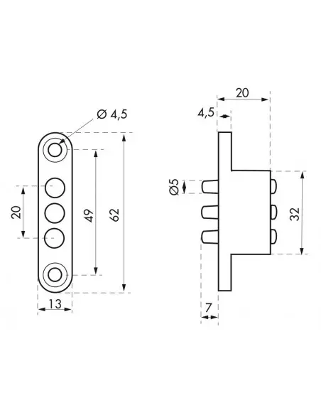 Transmetteur de courant - 3 plots - 24v ac/dc - 2a