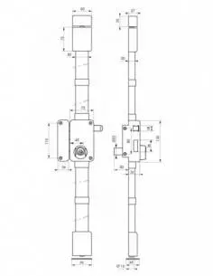 beluga blanche cr transit 2 à tirage 75 x 130 gauche 4 clés 2