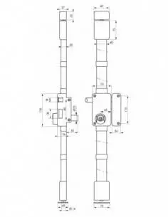 beluga marron cr transit 2 à tirage 75 x 130 droite 4 clés 2