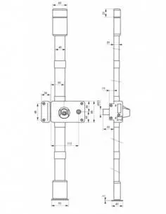 horga blanche cr transit 2 à fouillot 140 x 88 mm gauche 4 clés 2