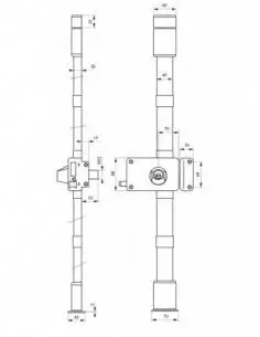 horga blanche cr transit 2 à tirage 140 x 88 mm droite 4 clés 2