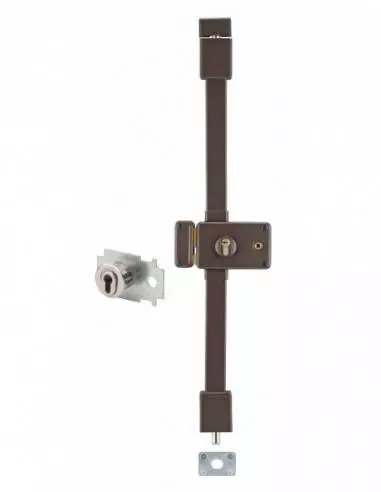 horga marron cp transit 2 à fouillot 88 x 140 mm gauche 4 clés pour porte de 45 mm maxi