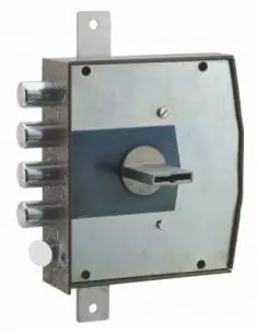 Serrure 3 pts a cles double panneton 1/2 tour droite 2