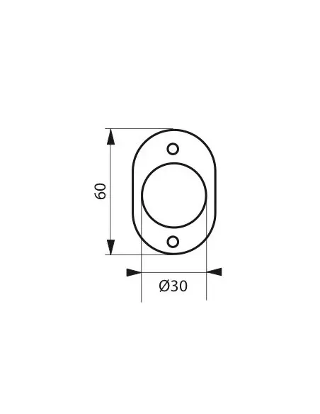 Rosace laiton Ø 30 mm