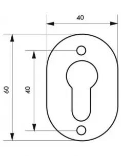 Rosace laiton pour cylindre profilé 2
