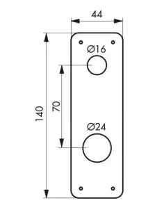 Entree acier Ø 23 mm 2