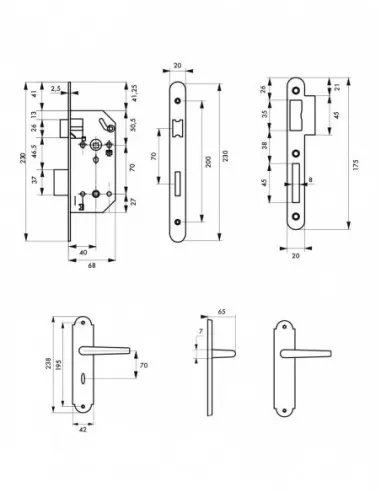 Garniture monomax nf axe 40 à condamnation v/br + ensemble charon Garniture monomax nf axe 40 à condamnation v/br + ensemble charon