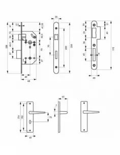 Garniture monomax nf axe 40 à condamnation v/br + ensemble demeter 2