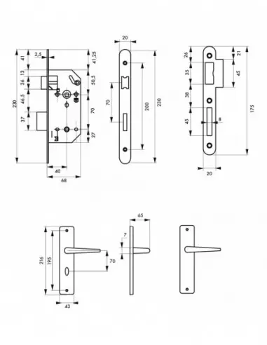 Garniture monomax nf axe 40 à condamnation v/br + ensemble demeter Garniture monomax nf axe 40 à condamnation v/br + ensemble demeter