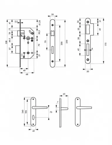 Garniture monomax nf axe 40 à condamnation v/br + ensemble dionysos Garniture monomax nf axe 40 à condamnation v/br + ensemble dionysos