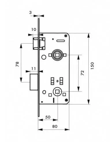 Serrure à condamnation Serrure à condamnation