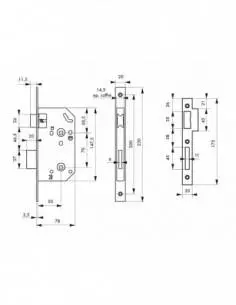 Serrure monomax nf à condamnation bc 2