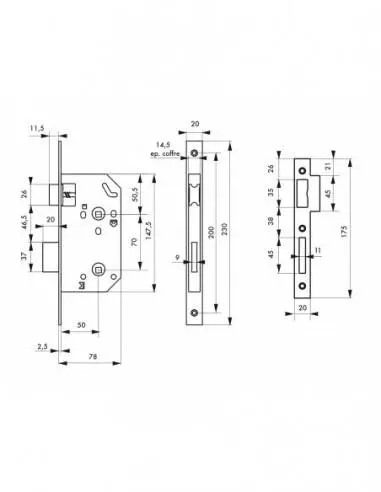 Serrure monomax nf à condamnation bc Serrure monomax nf à condamnation bc