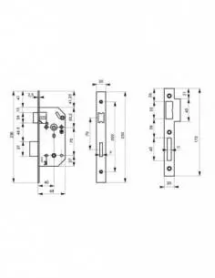 Serrure monomax nf à condamnation bc 2