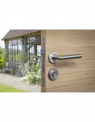 Boîtier monomax nf axe 40 à cylindre v/br tétère inox sans gâche Boîtier monomax nf axe 40 à cylindre v/br tétère inox sans gâche