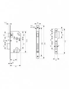 Boîtier unimax ce nf qc têtère laitonnée v/br 2