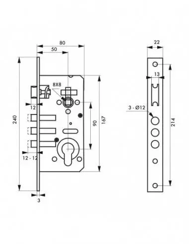 Serrure à cylindre Serrure à cylindre