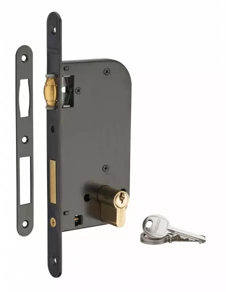 Serrure à rouleau v/br 3 clés