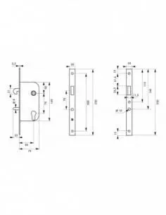 Boîtier à mentonnet v/br 2