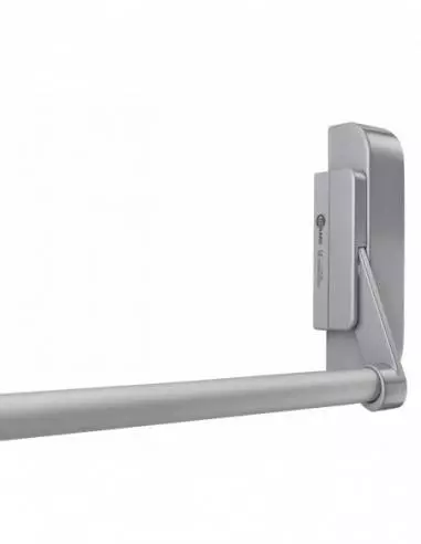 Serrure antipanique 1 point latéral réversible laqué gris porte maxi 1150 mm Serrure antipanique 1 point latéral réversible laqué gris porte maxi 1150 mm