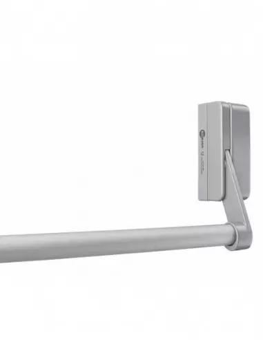 Serrure antipanique 1 point latéral réversible laqué gris porte maxi 1150 mm Serrure antipanique 1 point latéral réversible laqué gris porte maxi 1150 mm