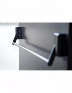 Serrure antipanique 1 point latéral réversible laqué noir porte maxi 1150 mm 2