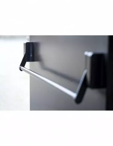 Serrure antipanique 1 point latéral réversible laqué noir porte maxi 1150 mm Serrure antipanique 1 point latéral réversible laqué noir porte maxi 1150 mm