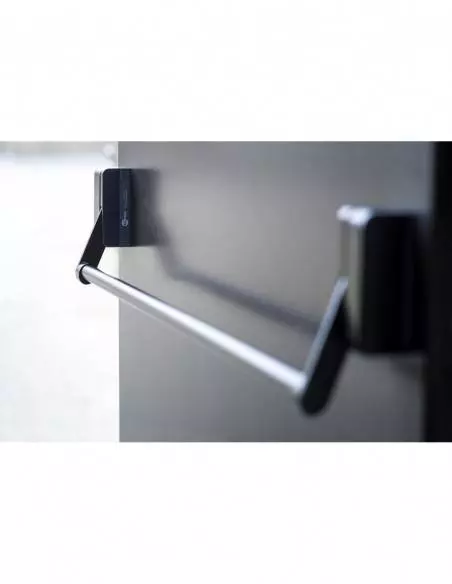 Serrure antipanique 1 point latéral réversible laqué noir porte maxi 1150 mm