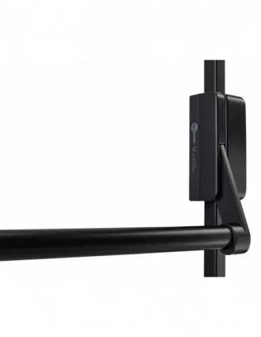 Serrure antipanique 2/3 points haut et bas réversible laqué noir porte maxi 1150 mm Serrure antipanique 2/3 points haut et bas réversible laqué noir porte maxi 1150 mm