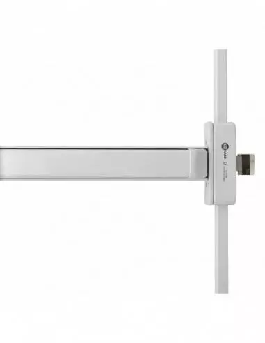 Serrure antipanique s-push 1 point réversible laqué blanc Serrure antipanique s-push 1 point réversible laqué blanc