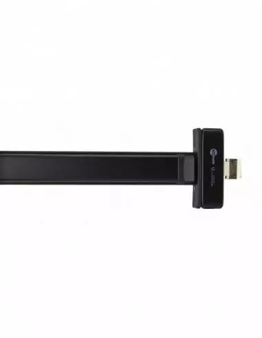 Serrure antipanique s-push 1 point réversible laqué noir Serrure antipanique s-push 1 point réversible laqué noir