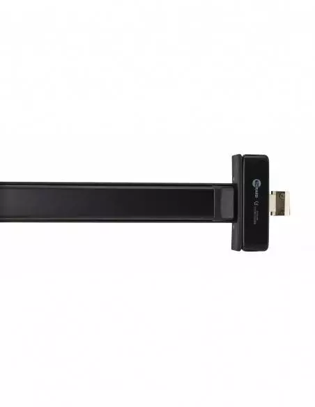 Serrure antipanique s-push 1 point réversible laqué noir