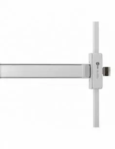 Serrure antipanique s-push 2/3 points haut et bas réversible laqué blanc 2