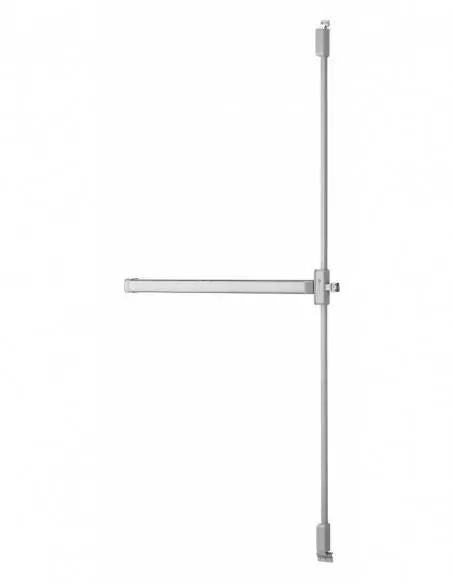 Serrure antipanique s-push 2/3 points haut et bas réversible laqué gris