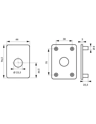 Plaque de renfort porte isoplane type capital et transit 2 époxy or Plaque de renfort porte isoplane type capital et transit 2 époxy or