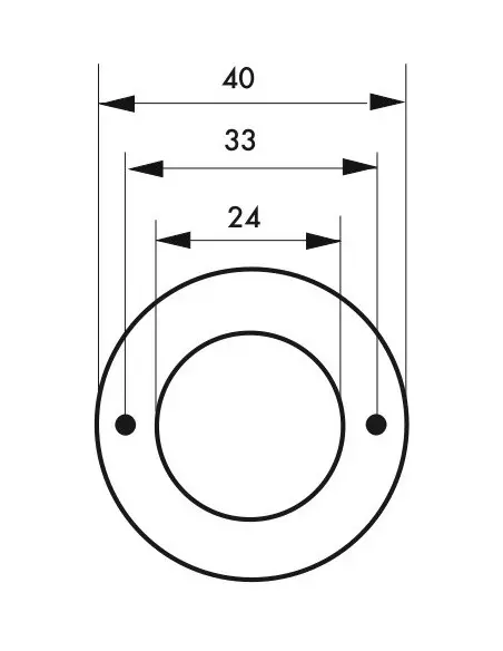 Rosace laiton Ø 24 mm