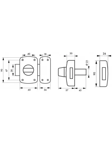 Mirage à cylindre double 45 mm Mirage à cylindre double 45 mm