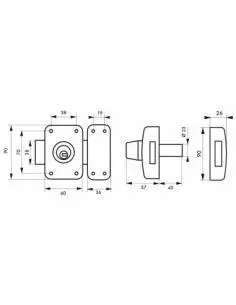 Atlantic m cylindre double à goup. 45 mm 2