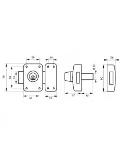 Capital à cylindre double 45 mm 2