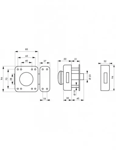 Rafale à cylindre45 mm Rafale à cylindre45 mm