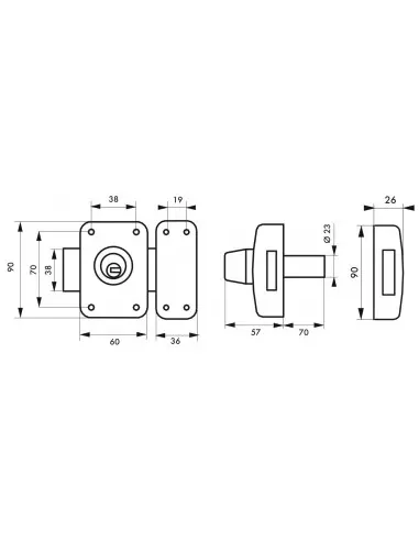 Transit 2 à cylindre double 70 mm Transit 2 à cylindre double 70 mm