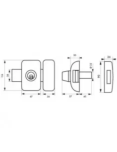 Universel 6 goup. 45 mm bronze 2
