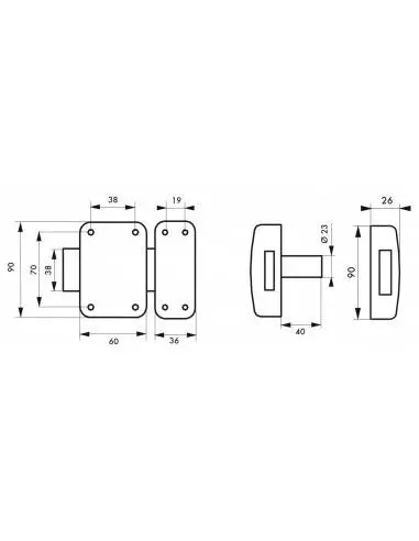 Capital sans bouton 40 mm Capital sans bouton 40 mm