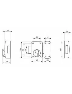 Boîtier à cylindre profilé époxy blanc 2