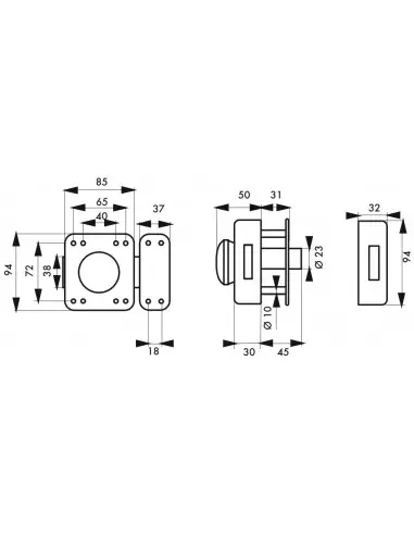 Rafale bouton et cylindre 45 mm époxy bronze Rafale bouton et cylindre 45 mm époxy bronze